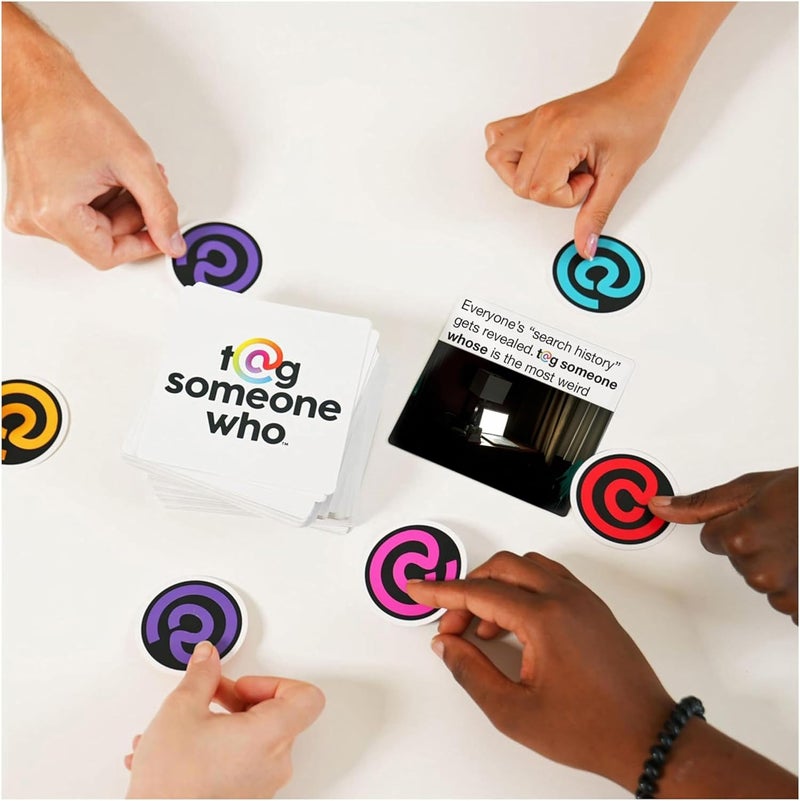 Spin Master Games , Tag Someone Who, The Viral Hit Adult Card Game, Bachelorette Party Activity, Meme Party Game, 3-8 Players, for Ages 18 & Up - Image 3